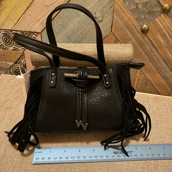 Handbags - Black Fringe Women's Bag